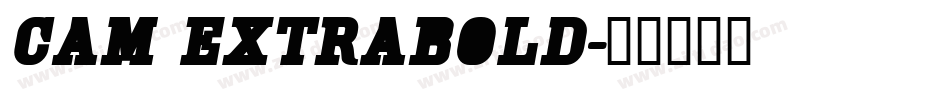 Cam ExtraBold字体转换